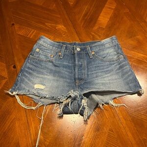 Levi’s 501 Distressed Denim Shorts